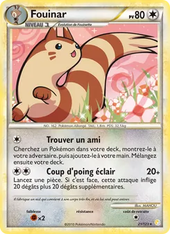 Fouinar, HeartGold SoulSilver, n° 21