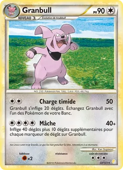 Granbull, HeartGold SoulSilver, n° 22