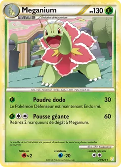 Méganium, HeartGold SoulSilver, n° 26
