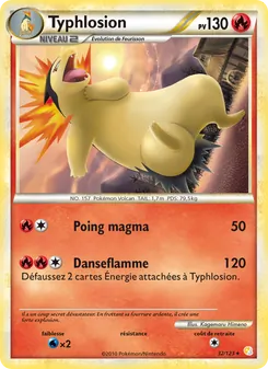Typhlosion, HeartGold SoulSilver, n° 32