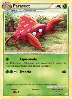 Parasect, HeartGold SoulSilver, n° 48