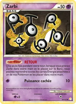 Zarbi, HeartGold SoulSilver, n° 54