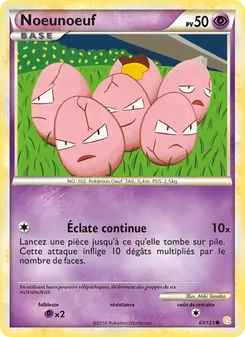 Noeunoeuf, HeartGold SoulSilver, n° 63