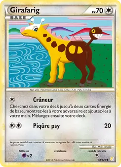 Girafarig, HeartGold SoulSilver, n° 64