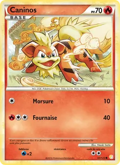 Caninos, HeartGold SoulSilver, n° 65