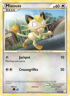 Miaouss, HeartGold SoulSilver, n° 75