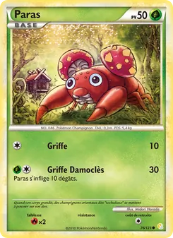 Paras, HeartGold SoulSilver, n° 76
