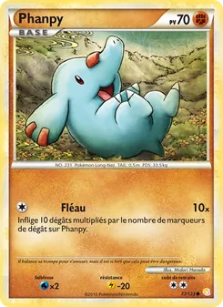 Phanpy, HeartGold SoulSilver, n° 77