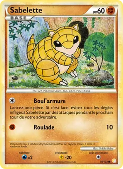 Sabelette, HeartGold SoulSilver, n° 79