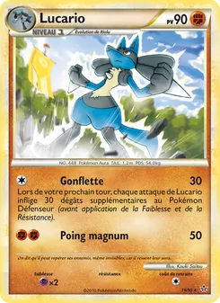 Lucario, Déchaînement, n° 19