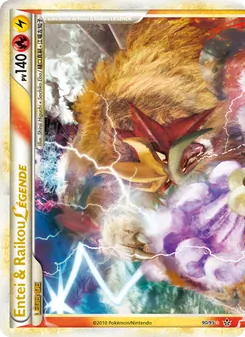 Entei & Raikou LÉGENDE (haut), Déchaînement, n° 90