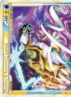 Raikou & Suicune LÉGENDE (haut), Déchaînement, n° 92