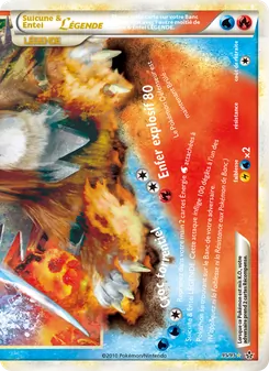 Suicune & Entei LÉGENDE (bas), Déchaînement, n° 95