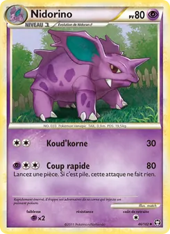 Nidorino, Triomphant, n° 46