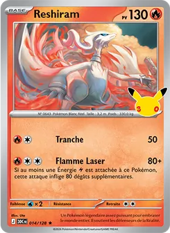 Reshiram, 30ᵉ Anniversaire, n° 014