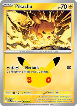 Pikachu, 30ᵉ Anniversaire, n° 024