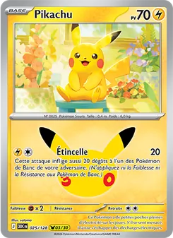 Pikachu, 30ᵉ Anniversaire, n° 025