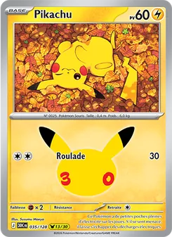 Pikachu, 30ᵉ Anniversaire, n° 035