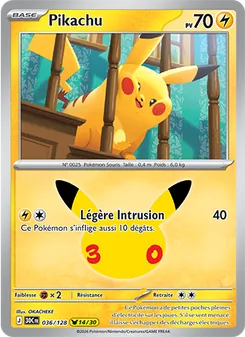 Pikachu, 30ᵉ Anniversaire, n° 036
