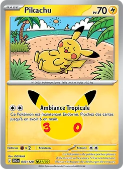 Pikachu, 30ᵉ Anniversaire, n° 043