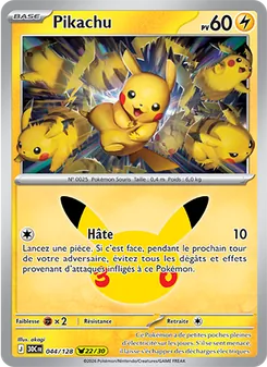 Pikachu, 30ᵉ Anniversaire, n° 044