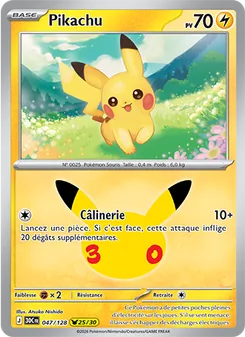 Pikachu, 30ᵉ Anniversaire, n° 047