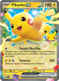 Pikachu-ex, 30ᵉ Anniversaire, n° 053