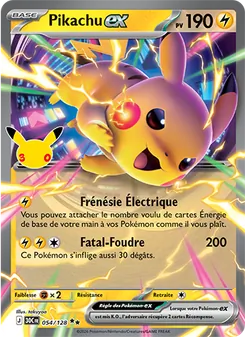 Pikachu-ex, 30ᵉ Anniversaire, n° 054