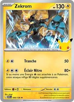 Zekrom, 30ᵉ Anniversaire, n° 056