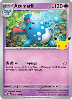 Azumarill, 30ᵉ Anniversaire, n° 068