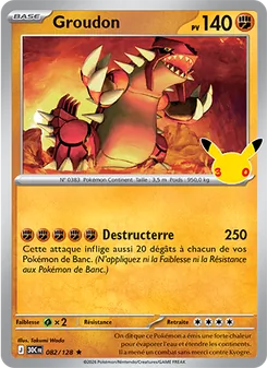 Groudon, 30ᵉ Anniversaire, n° 082