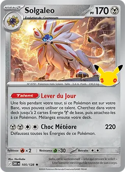 Solgaleo, 30ᵉ Anniversaire, n° 105