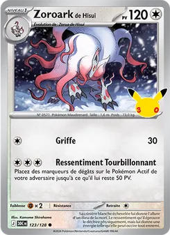 Zoroark de Hisui, 30ᵉ Anniversaire, n° 123
