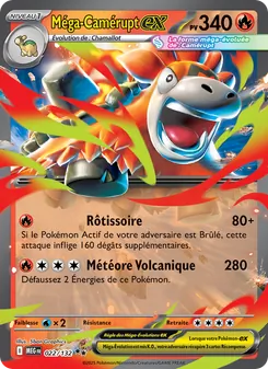 Méga-Camérupt-ex, Méga-Évolution, n° 022