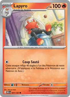 Lapyro, Méga-Évolution, n° 027