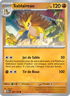 Sablaireau, Méga-Évolution, n° 069