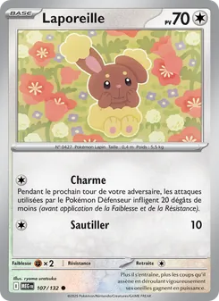 Laporeille, Méga-Évolution, n° 107