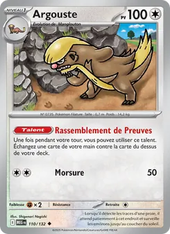 Argouste, Méga-Évolution, n° 110