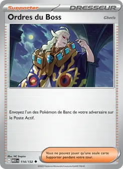 Ordres du Boss, Méga-Évolution, n° 114