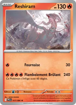 Reshiram, Flammes Fantasmagoriques, n° 017