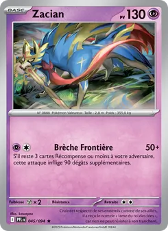 Zacian, Flammes Fantasmagoriques, n° 045