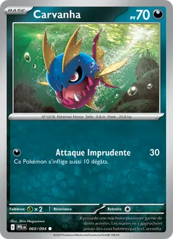 Carvanha, Flammes Fantasmagoriques, n° 060