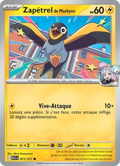 Zapétrel de Mashynn, Héros Transcendants, n° 071