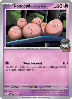 Noeunoeuf de la Team Rocket, Héros Transcendants, n° 077