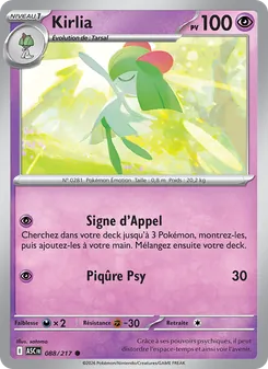 Kirlia, Héros Transcendants, n° 088