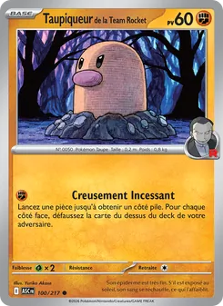 Taupiqueur de la Team Rocket, Héros Transcendants, n° 100