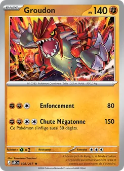 Groudon, Héros Transcendants, n° 108