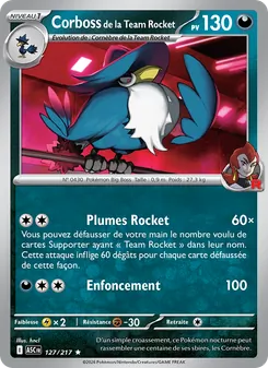 Corboss de la Team Rocket, Héros Transcendants, n° 127