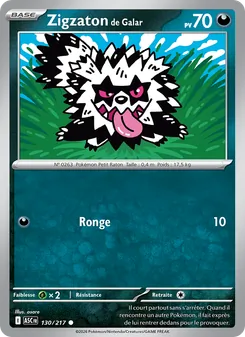 Zigzaton de Galar, Héros Transcendants, n° 130