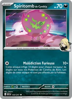 Spiritomb de Cynthia, Héros Transcendants, n° 133
